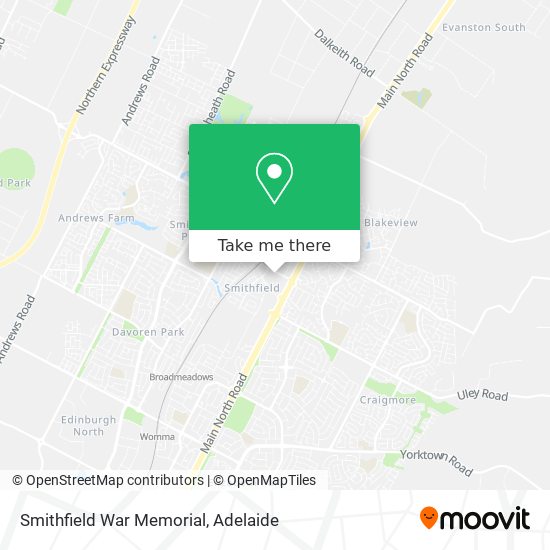 Smithfield War Memorial map