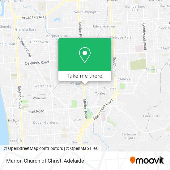 Marion Church of Christ map