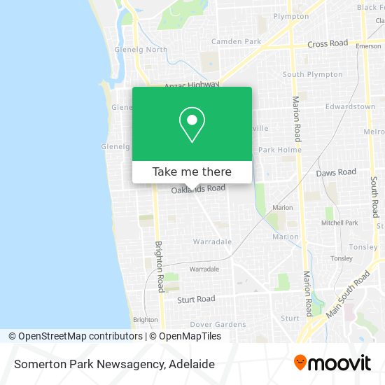 Somerton Park Newsagency map