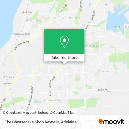 The Cheesecake Shop Reynella map