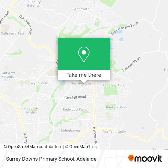 Surrey Downs Primary School map
