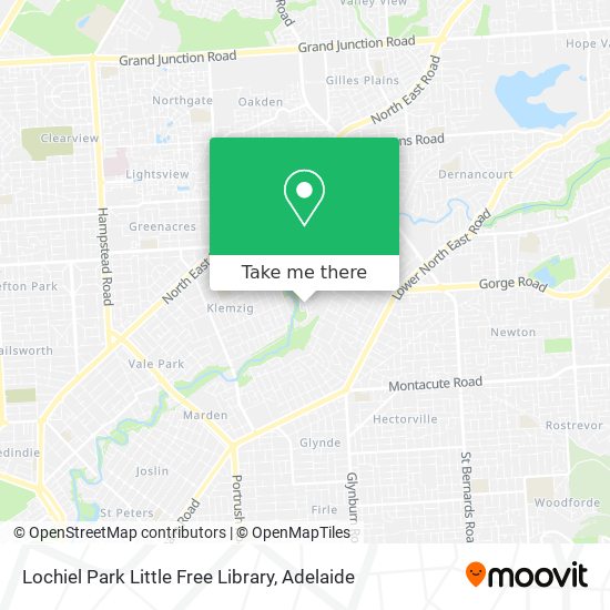 Lochiel Park Little Free Library map