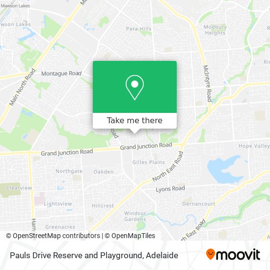 Pauls Drive Reserve and Playground map