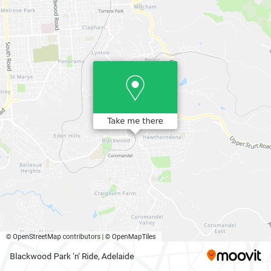 Mapa Blackwood Park 'n' Ride