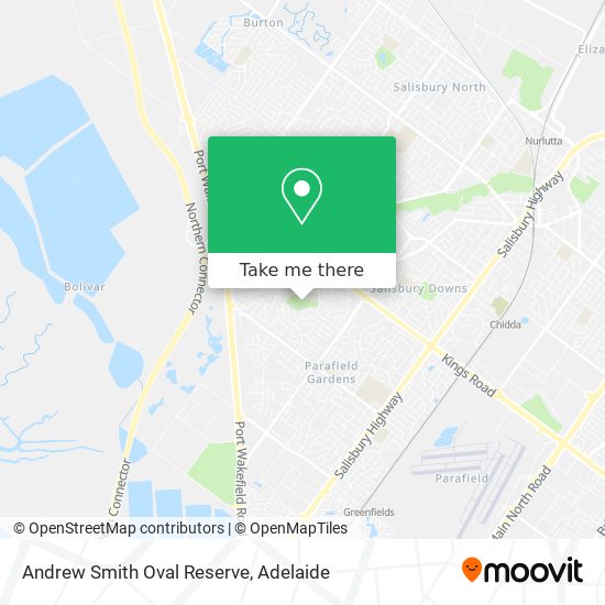 Andrew Smith Oval Reserve map