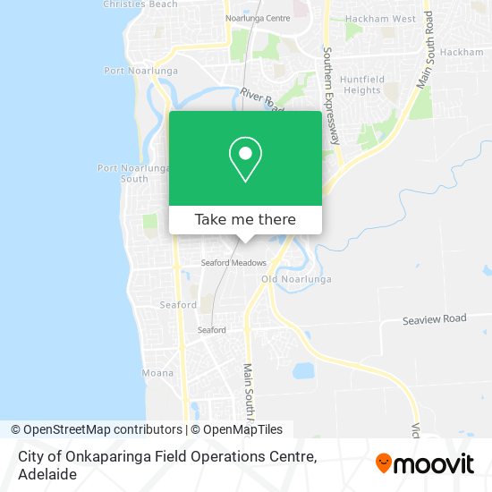 City of Onkaparinga Field Operations Centre map