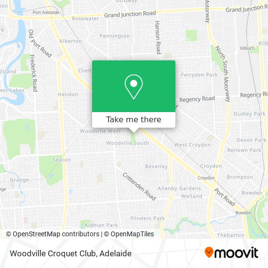 Woodville Croquet Club map