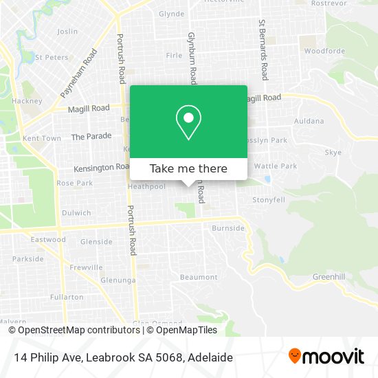 14 Philip Ave, Leabrook  SA  5068 map