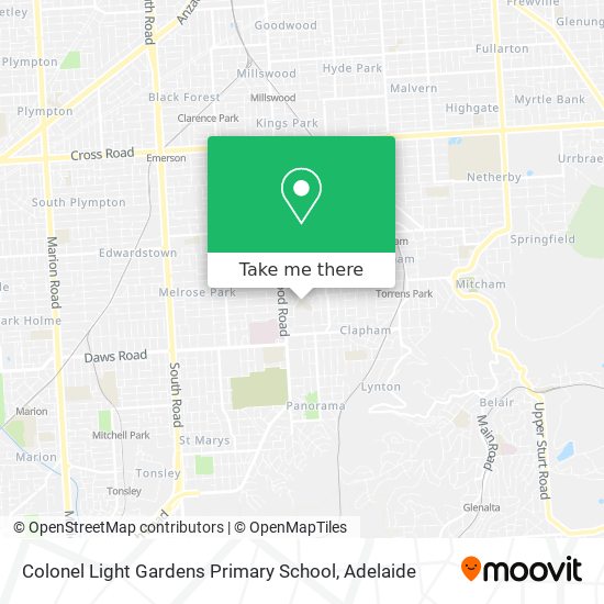 Colonel Light Gardens Primary School map