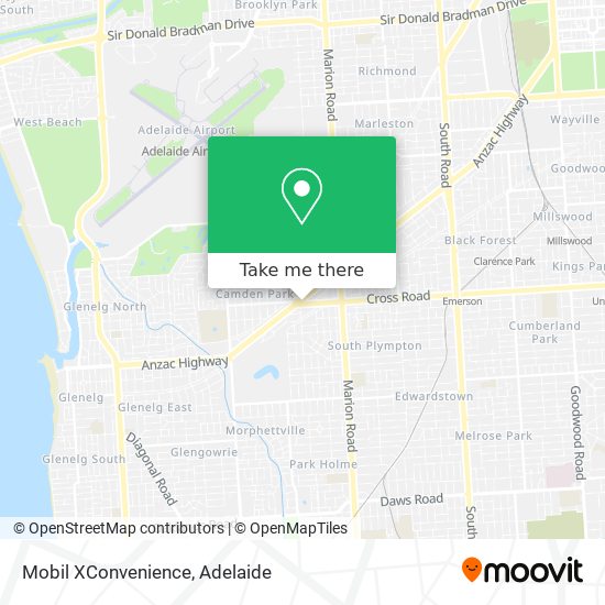 Mobil XConvenience map