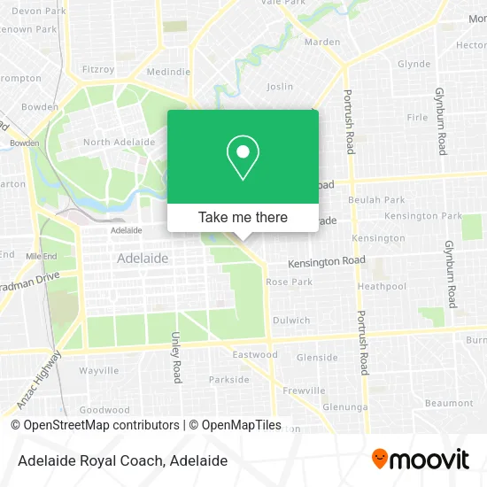Adelaide Royal Coach map