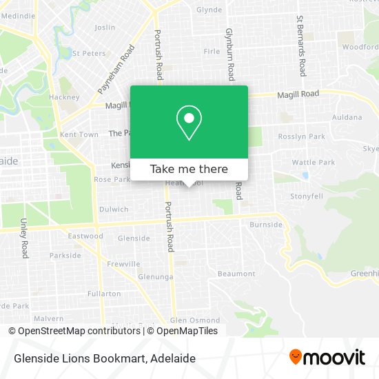 Glenside Lions Bookmart map