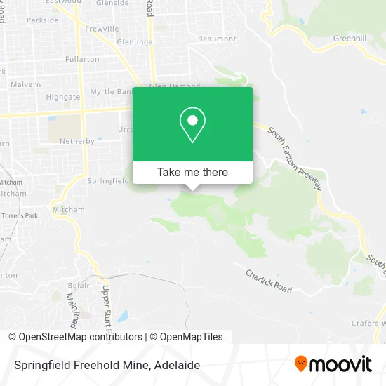 Mapa Springfield Freehold Mine