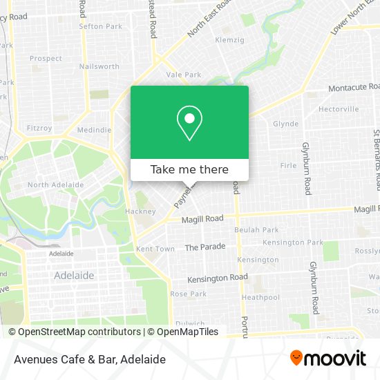 Avenues Cafe & Bar map