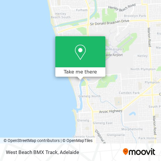 Mapa West Beach BMX Track