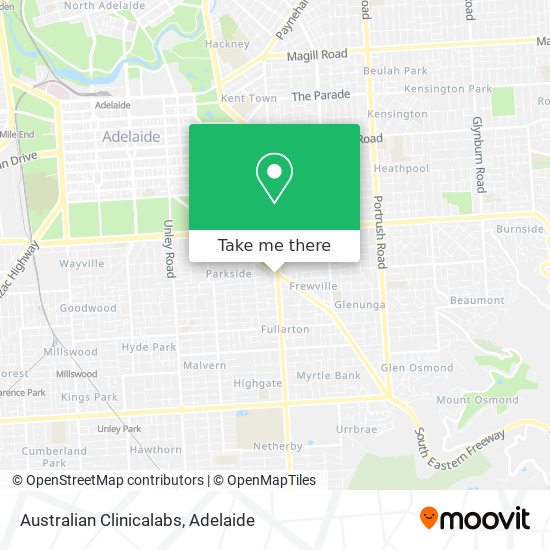 Australian Clinicalabs map