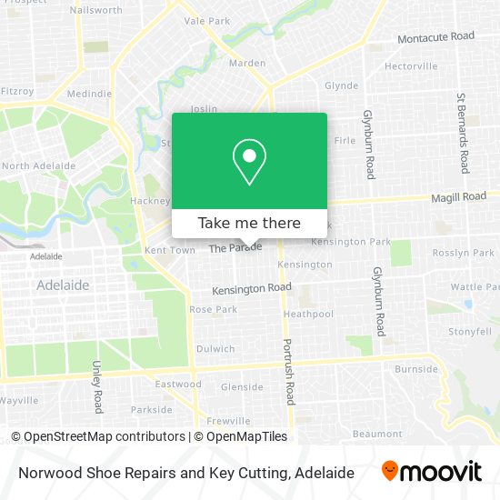 Norwood Shoe Repairs and Key Cutting map