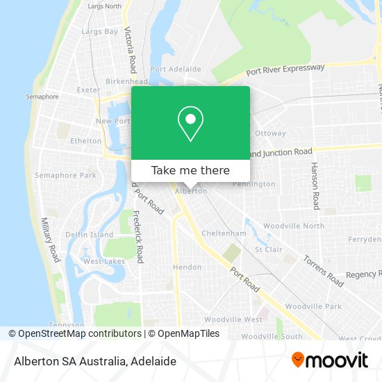 Alberton SA Australia map