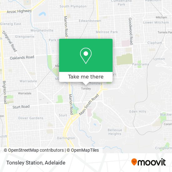 Tonsley Station map