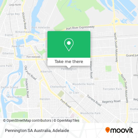 Pennington SA Australia map