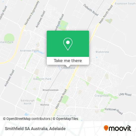 Smithfield SA Australia map