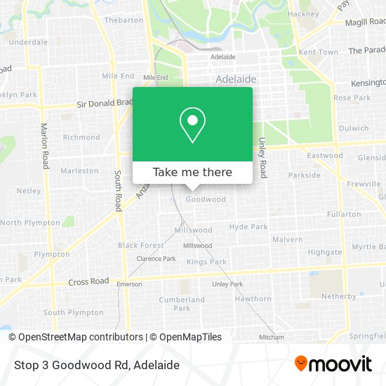 Stop 3 Goodwood Rd map