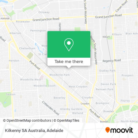 Kilkenny SA Australia map