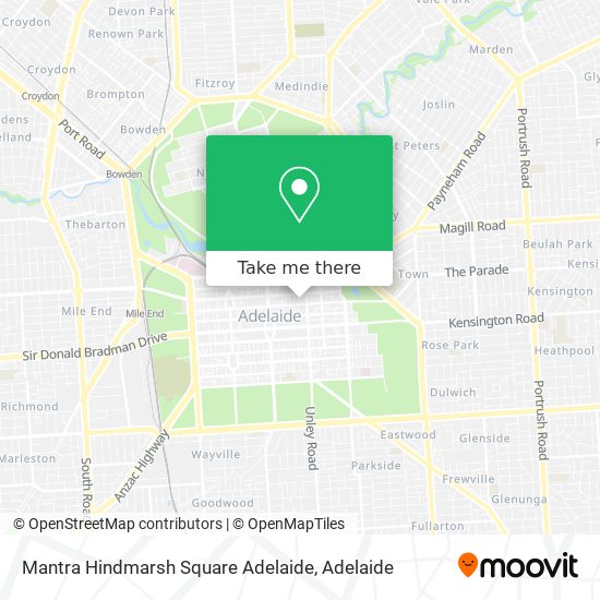 Mantra Hindmarsh Square Adelaide map