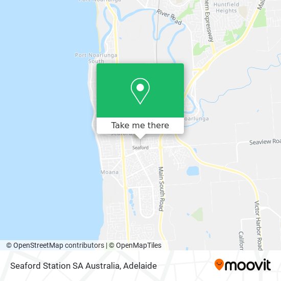 Seaford Station SA Australia map