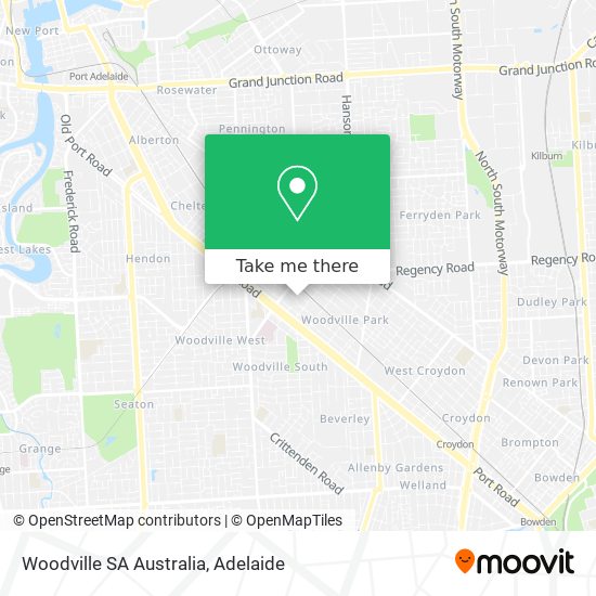 Woodville SA Australia map
