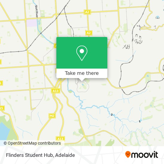 Flinders Student Hub map