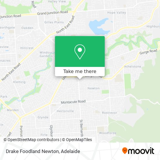 Mapa Drake Foodland Newton