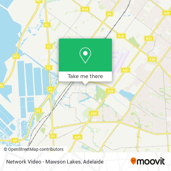 Mapa Network Video - Mawson Lakes