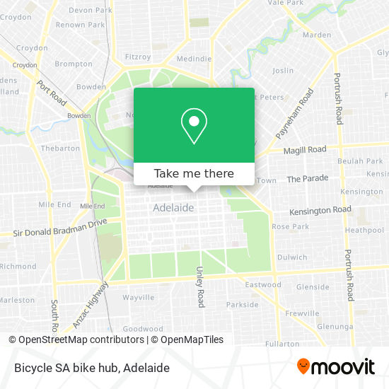 Bicycle SA bike hub map