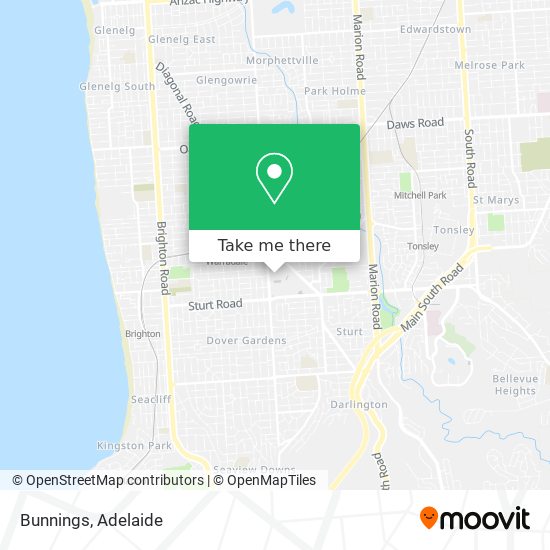 Bunnings map