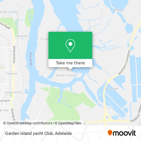 Garden island yacht Club map