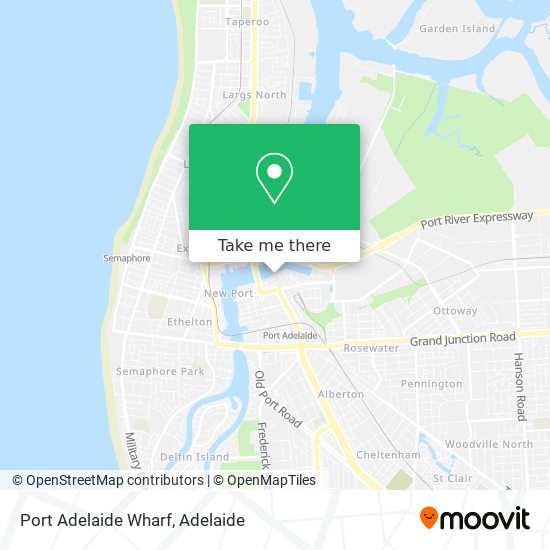 Port Adelaide Wharf map