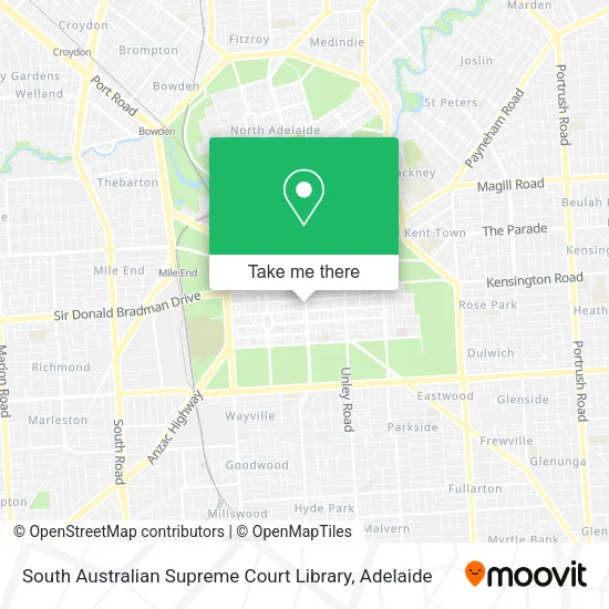 South Australian Supreme Court Library map