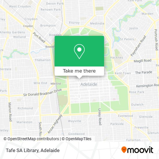 How to get to Tafe SA Library in Adelaide by Bus, Train or Light rail?