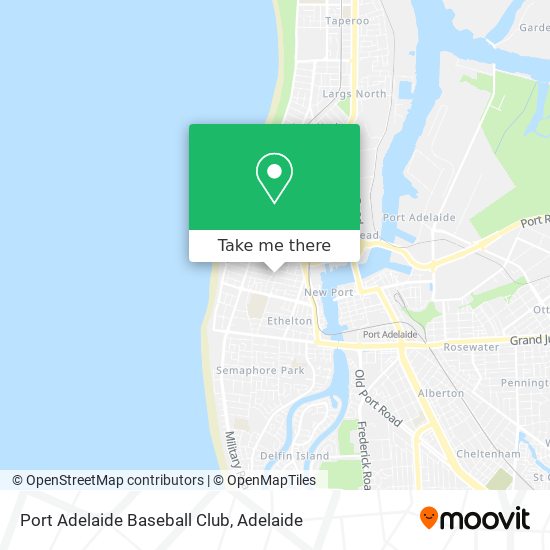 Port Adelaide Baseball Club map