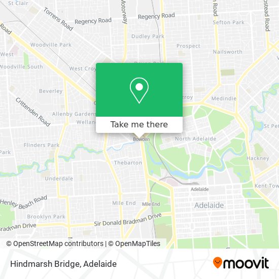 Mapa Hindmarsh Bridge