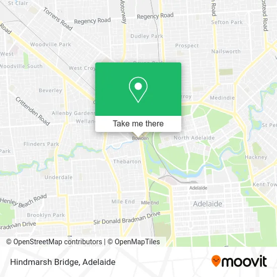 Mapa Hindmarsh Bridge