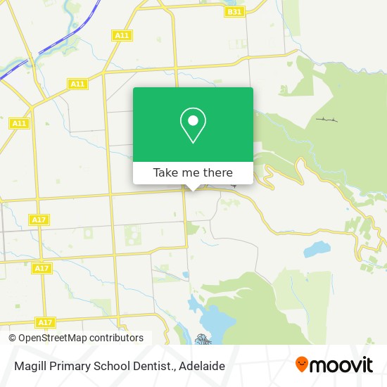Magill Primary School Dentist. map