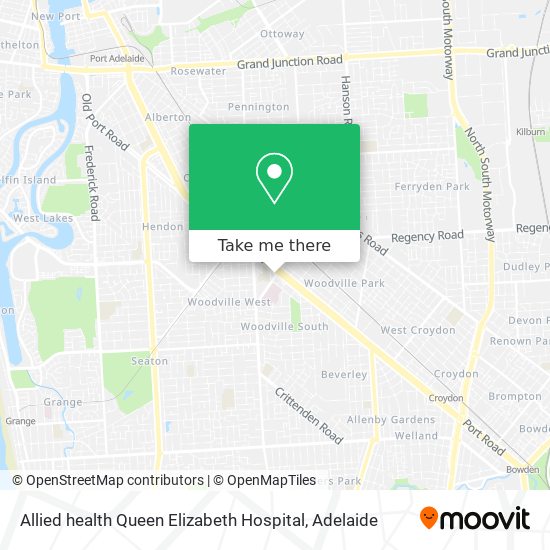 Allied health Queen Elizabeth Hospital map