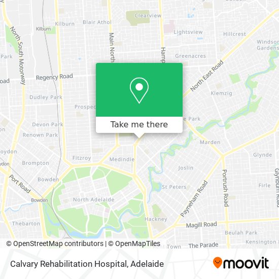 Calvary Rehabilitation Hospital map