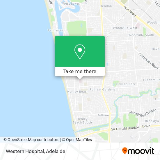 Western Hospital map