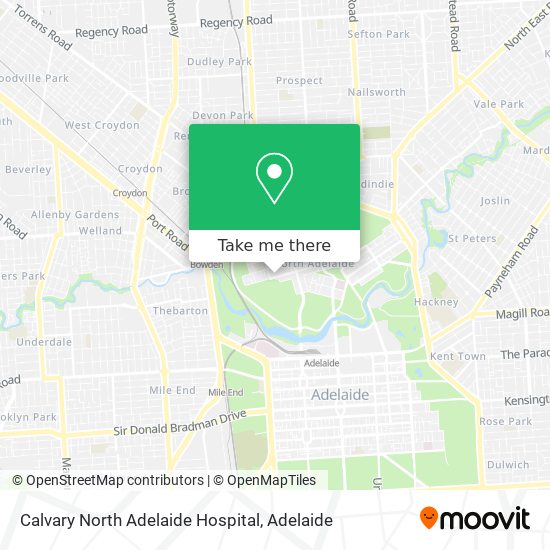 Calvary North Adelaide Hospital map