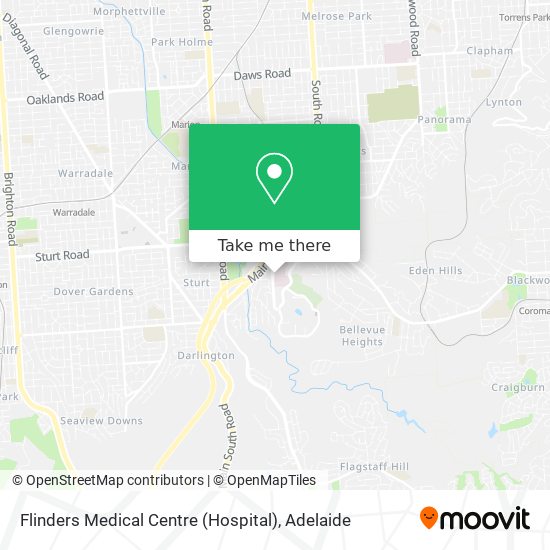 Mapa Flinders Medical Centre (Hospital)