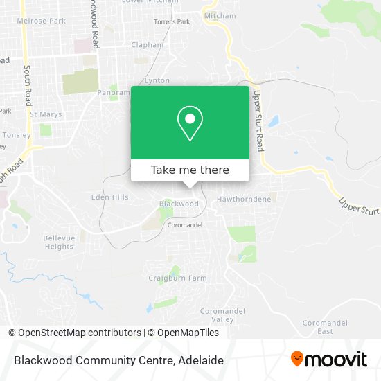 Blackwood Community Centre map