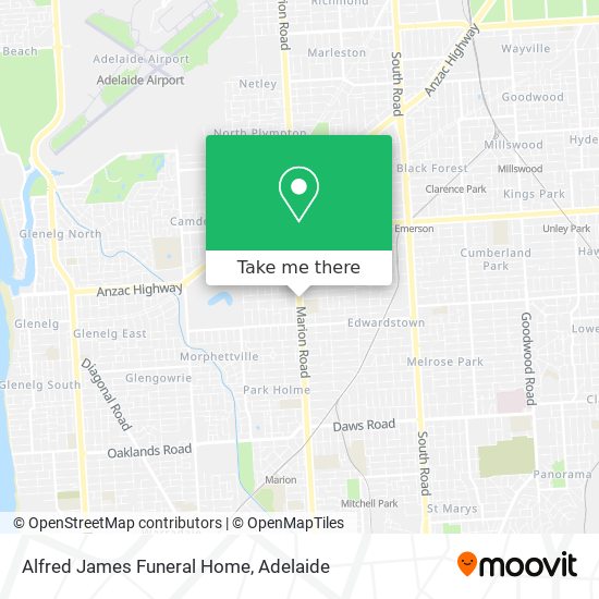 Alfred James Funeral Home map